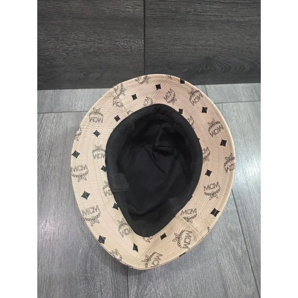 MCM Bucket Hat in Visetos monogram beige A009273